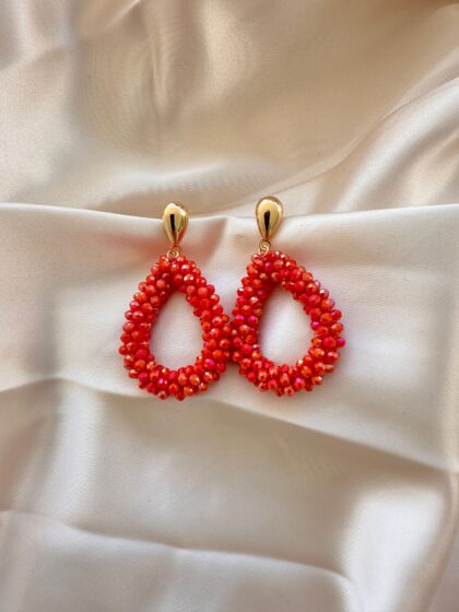 Nylaa Teardrops - Coral Red